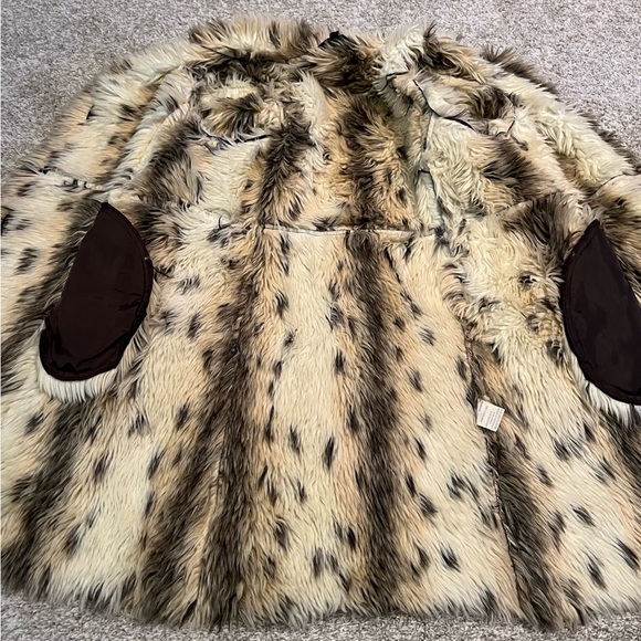 Vintage TRUE GRIT faux suede Elephant fur long coat 70’s boho penny lane style - Picture 6 of 15